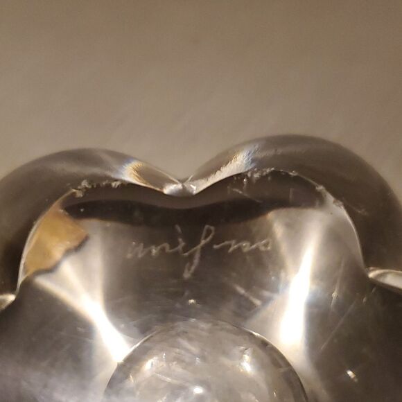 Orrefors Vintage Mid Century Swedish Crystal Stella Flower Floral Candle Holders - Picture 10 of 12